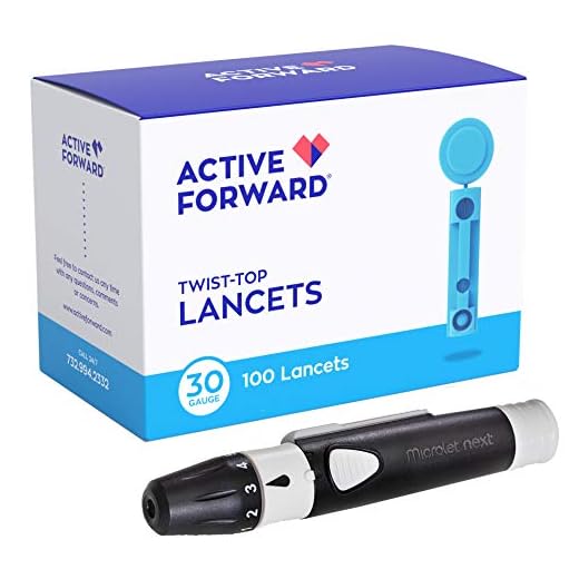 Microlet Lancing Device + 100 Active Forward 30g Lancets
