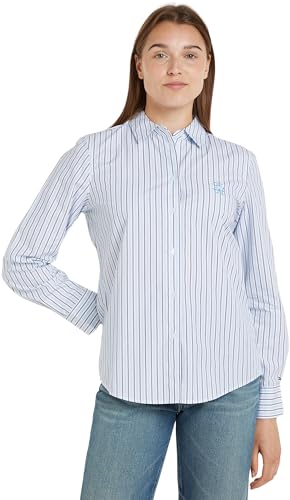 Vêtements Tommy Hilfiger Stripe Regular Shirt WW0WW42274 pour Accessoires - vue 2