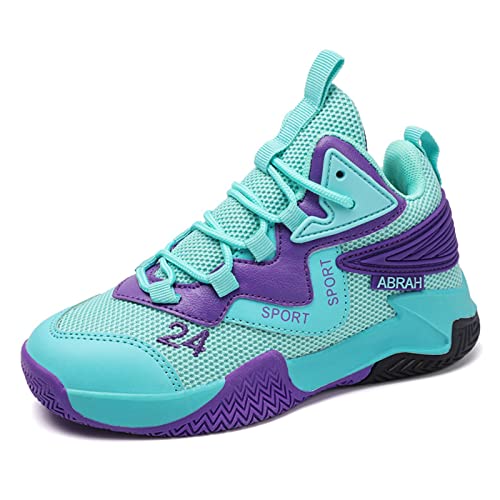 Ucilxi Anti Slip and wear-Resistant Sports Children's Basketball Shoes Green