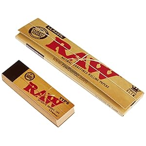 RAW sigarettenpapier, King Size, met 4 schriften, 5 verpakkingen
