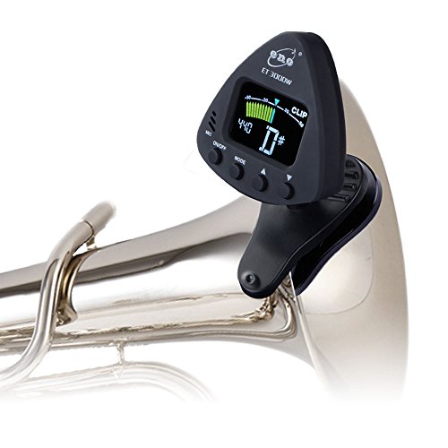 Eno Solid Big Clip-on Professional Wind Instruments Sintonizador de saxofone alto, visor LCD colorid