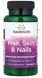 Swanson - Hair, Skin & Nails | Unterstützung für Haut, Haare und Nägel - 60 Tabletten