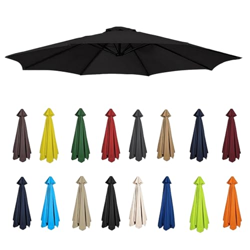 Replacement Parasol Canopy for Umbrellas, Fits 6-8 Ribs, Compatible with 2m to 3.5m Frames, Durable Canvas Canopy