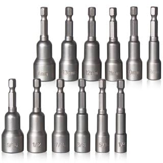 Conjunto Maleta de Bits Soquete Canhão Parafusadeira Magnético