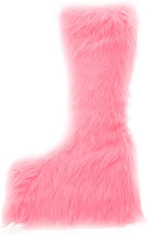 Ellie Shoes Women's 500-Fuzz Boot, Pink, 9 US/9 M US | Image 7