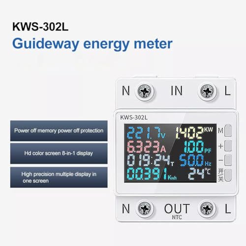 Compteur d'énergie numérique LCD KWS-302WF voltmètre AC - 5