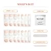 Heyhae Semi Cured Gel Nail Strips | No LED Lamp Needed | French, Pink, Spring | Easy Apply & Remove, Salon Quality | Includes 28 Strips, 1 Prep Pads, Nail File & Wooden Stick - Hey, Dinner at 6?