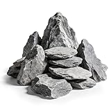Feirdhoo Aquarium Steine Natürliche Seiryu Steine ca. 0,47 kg, Dekosteine für Aquascaping, Mini Landschaft & Terrarium, 3-6 cm Bruchsteine für DIY Projekte