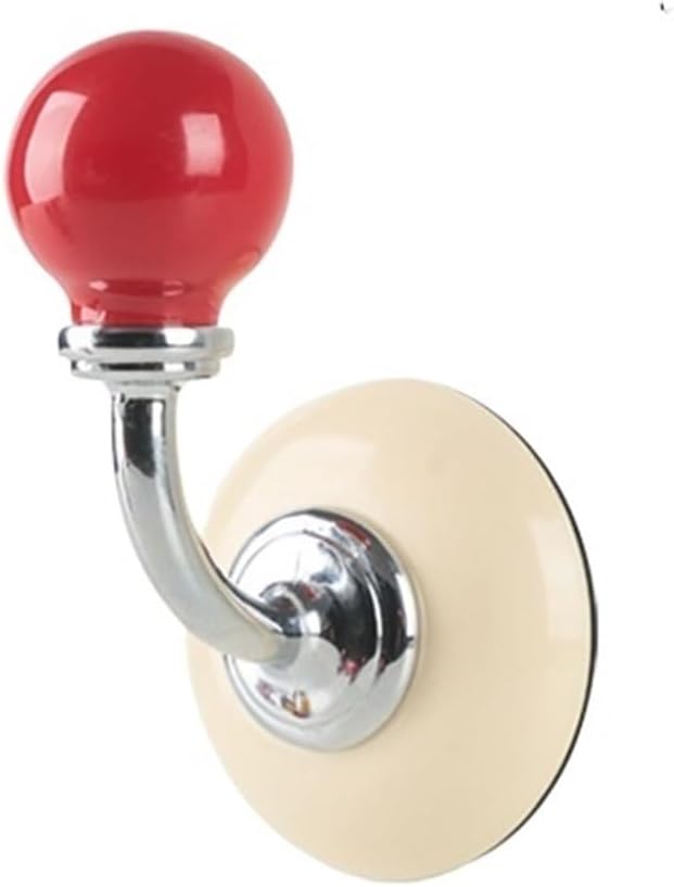 Suction Cup Storage Hook for Bathroom, Hair Accessories Headband Holder No Drill Hook for Hairpins Rubber Bands Jewelry(White)