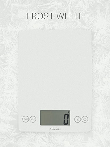 Escali Arti Digital Food Scale, Multi-Functional Kitchen Appliance, Precise Weight Measuring And Portion Control, Baking And Cooking Made Simple, Tempered Glass, Frost White #TOP6