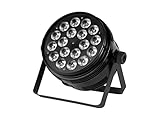 Monoprice 18x 10-Watt RGBW 4-in-1 LED Flat Par Stage Light, for Bands, DJs, Banquets, Weddings - Stage Right Series