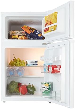 Cookology UCFF87 47cm Freestanding Undercounter 2 Door Fridge Freezer (White)