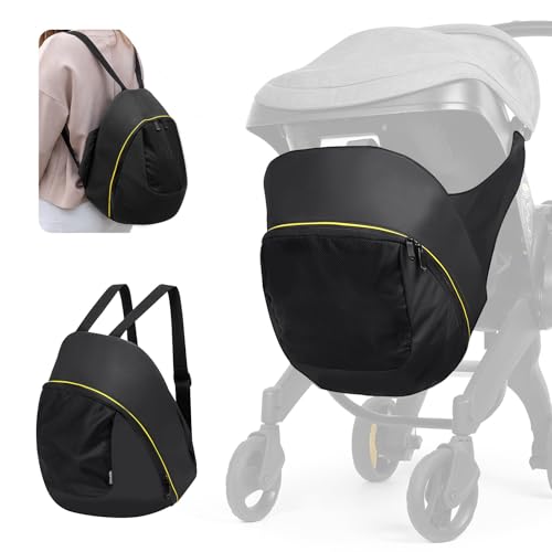 Image of Upperkids Storage Bag Compatible with Doona Infant Car Seat Stroller, Stroller Accessories, Large Capacity Diaper Bag, Easy Access Zipper Design, Wearable Backpack, Stroller Organizer Bag, All Day Bag