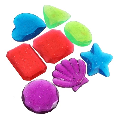 FOYTOKI 8Pcs Diving Gems for Pool Parties Non Fading Acrylic Treasure Plaything for Treasure Hunts Beach Activities and Home Decor