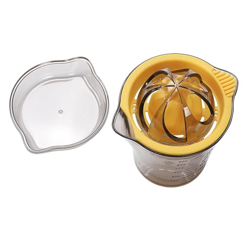 Exprimidor de mano multifuncional, exprimidor de frutas portátil de mano, 5.91 x 5.31 pulgadas, extractor de jugo de boquilla fácil de verter, exprimidor de cítricos y limón, accesorios de cocina para
