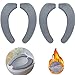 Produktbild 2 Stück Toilettensitz Winterverdickung Sitz, Wc-Sitzbezug, Weiche Toilettensitz-Aufkleber, Toilettensitz Wärmer, Der Weiche Toilettensitz Ist Waschbar und Wiederverwendbar und Hält Sie Warm
