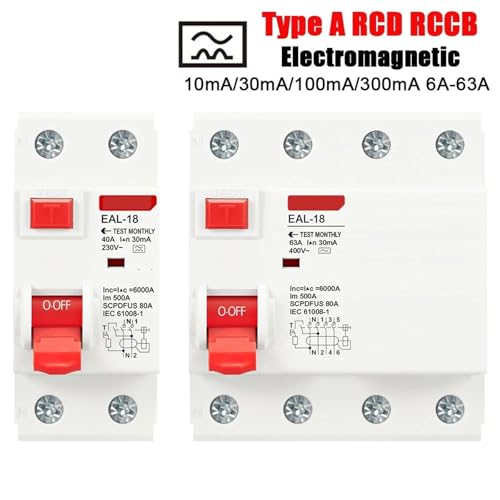 Disjoncteur différentiel type A 100mA protégeant efficacement vos circuits 20A 2P - 3