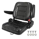Universal Forklift Seat, Tractor Seat,with Micro Switch and Safety Belt,for Tractor, Mower, Skid, Loader, Telehandler, Backhoe, Excavator Dozer
