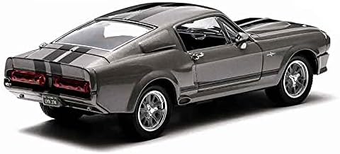Miniatura 3 de Greenlight 1967 Mustang Eleanor de Gone in 60 Seconds Motion Picture, gris con rayas negras 86411 Escala 1/43 Modelo de juguete de coche fundido a