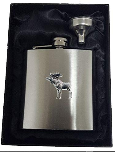 Flasque A47 élan debout en étain anglais et bouchon inox 177ml