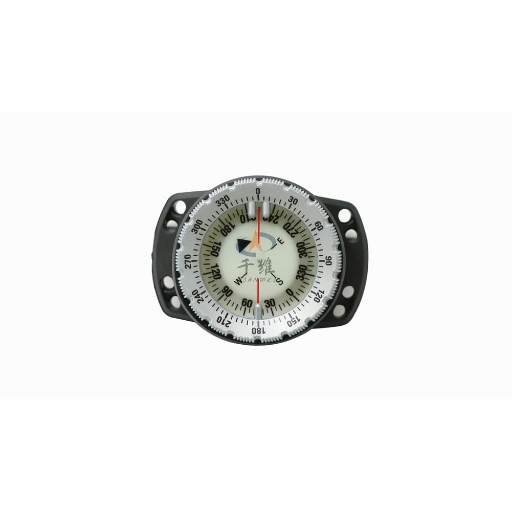 Boussole étanche à 50 m pour boussole phosphorescente, fenêtre inclinable à 30°, sangle antirouille pour la randonnée et les aventures en plein air, compact 73 g