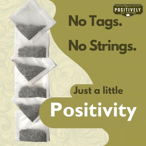 Image of Organic Positively Tea Company, Minty Mate, yerba Mate Tea Bags, 100 Count, Eco-Friendly Tea Bags, Non-GMO