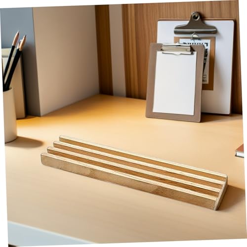 Soporte de madera para dominó con base antideslizante miniatura 6