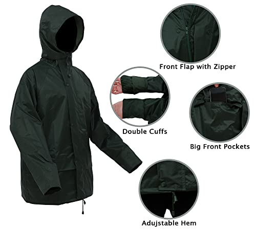 Rain Suits for Men Women Lightweight Rain Gear, Waterproof Rain Jacket with Pants2