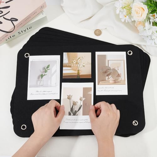 FINGERINSPIRE 6 Stück Filztafel Für Kleinkinder 39.6x29.7cm Schwarz Für Die Vorschule als Filzgeschichten Aktivitäten Für Kinder Spielsets Flanelltafel Für Die Vorschule Wandbehang Geschenke