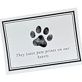 Pet Sympathy Cards for Dogs and Cats - 16 Paw Print Pet Sympathy Cards with Envelopes (4.25 x 6 Inches) for Dogs, Bulk Set for Dog Groomers, Veterinarians, Vets, Boarding, Made in USA