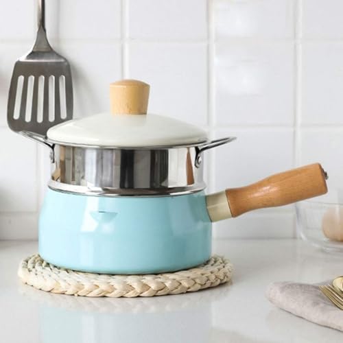 CTCOIJRN Soup Pot Milk Pan Aluminum Alloy Nonstick Saucepan Glass Lid Soup Pot Nonstick Saucepan Sauce Pan with Glass Lid with Steamer Milk Pan