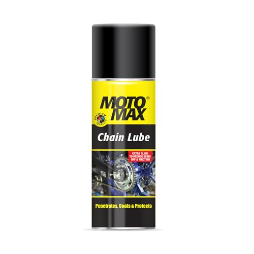 Motomax Chain Lube Spray 400 ml|Bike Chain Lubricant, Protects from rust - Chain, sprockets for Bikes, Cycle, Cars|Avoid Sling Off & Prevent Chain breakage| Extended Chain Life