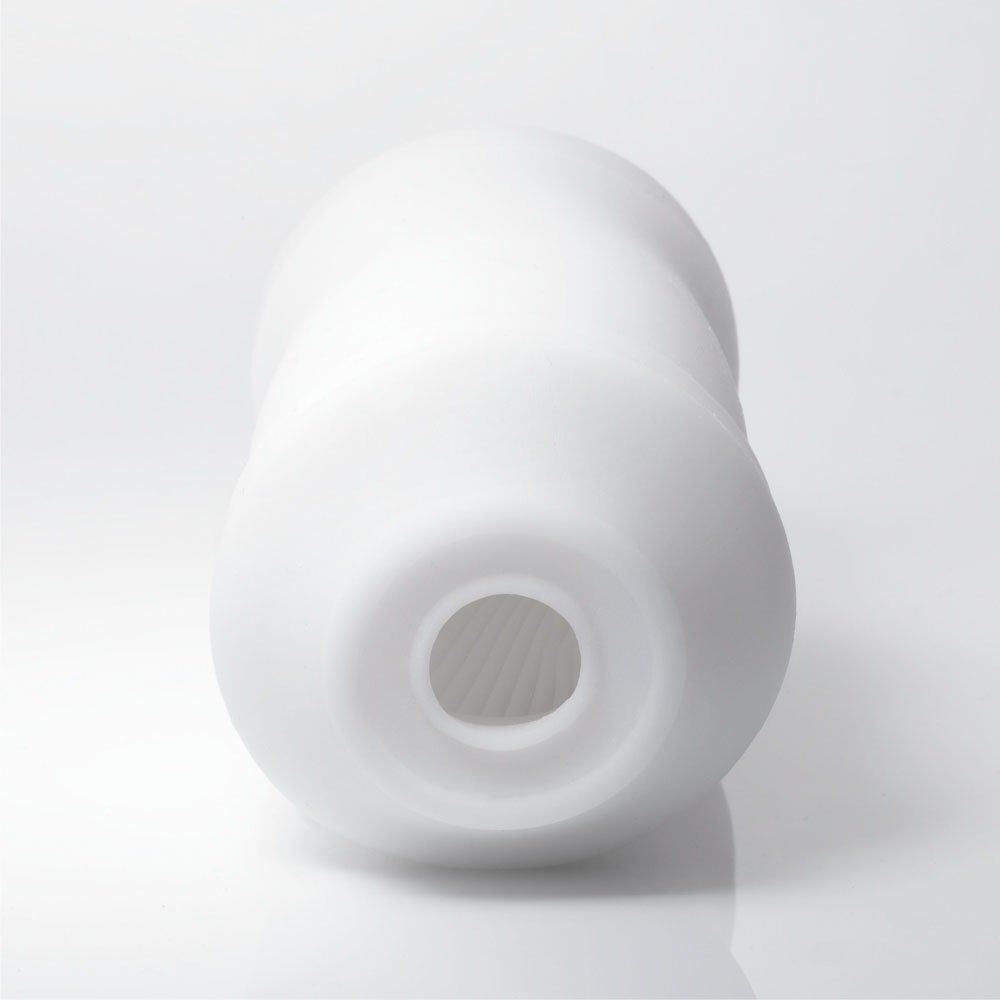 TENGA Zen 3D Sensual Sleeve Male Masturbator, Soothing Sculpted and Reusable Massager, TNH-003 Zen, White (TNH003)