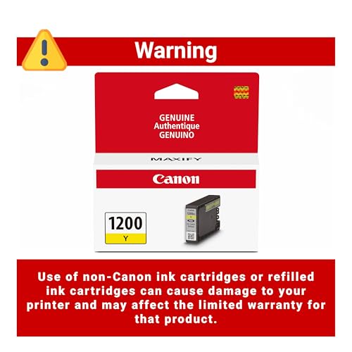 Canon PGI-1200 Genuine Yellow Ink Tank, Compatible with MB2120, MB2720, MB2020, and MB2320 Printers - image 5