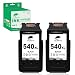 Produktbild COLORETTO Ersatz-Tintenpatrone für wiederaufbereitete Druckerpatronen für Canon PG-540XL 540 XL zur Verwendung mit Pixma MG2150 MG3250 MG4250 MX375 MX435 MG2100 MG2250 MG3100 MG3150 MG3200 (2 Schwarz)