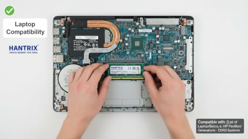 Image of 8GB DDR3L Laptop RAM 1600MHz PC3L-12800S 204-Pin Non-ECC Unbuffered SO-DIMM 1.35V Dual Channel Kit Notebook Memory Upgrade