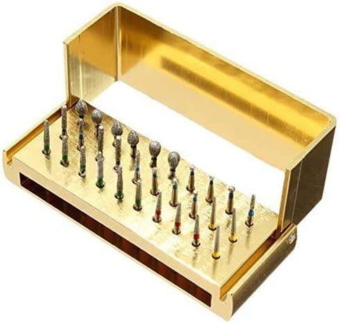 High Speed Diamond Bur Set with Aluminium Alloy Shelf