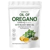 Oil of Oregano with Black Seed Oil,2 in 1 Formulated 6000mg Oregano Oil Capsules, Immunity Naturally,Plant Based, Non-GMO & Immune Support (2)