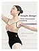 BNDDZBN Ballet Leotard Women Ballet Leotard Patchwork Color Gymnastics Leotards Ladies V-neck Backless Bodysuit Dance Costume Adult Yoga Dancewear(Black,L)