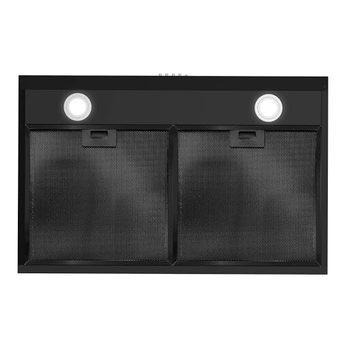Cosmo COS-5U30-BK 30 Inch Under Cabinet Range Hood With Ducted/Ductless Convertible Slim Kitchen Over Stove Vent, 3 Speed Exhaust Fan, Reusable Filter, Led Lights, 30 Inch, Matte Black Stainless Steel thumb #10