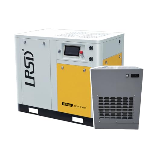 LRSD 50HP Rotary Screw Air Compressor, 37kW, 480V, TK37-8