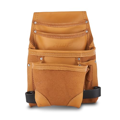 Pochette à outils cuir pleine fleur AWP porte-outils robuste pour ceinture de 7,6 cm