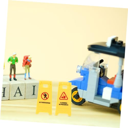 BESTonZON Straßenwarnschild Achtung Kinder Schild Spielende Pylonen Miniatur Verkehrsschilder Lernspielset Für Mit Verkehrssicherheitszeichen Ideales Für Kreative Verkehrsszenarien Und Rollenspiele