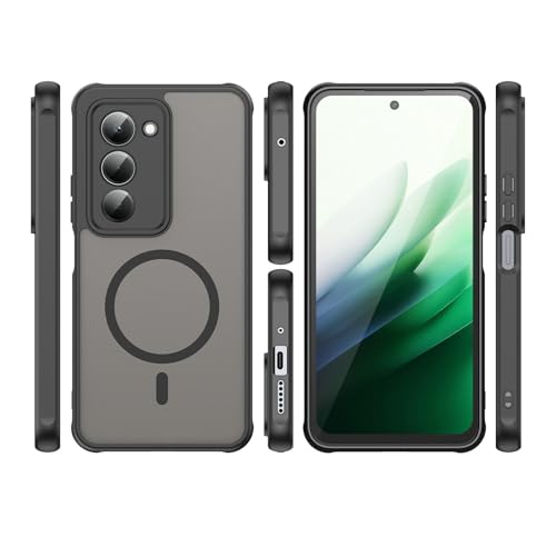 Image of Compatible with REDMI 15 (171mm) Case Cover,Compatible with MagSafe,Anti-Fall,Compatible with Xiaomi Redmi 15 (171mm) 25062RN2DY Cell Protective Phone Case Black