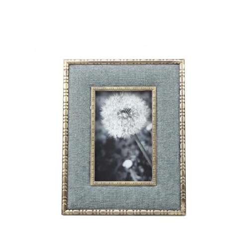 Cadre photo rectangle bleu gris objet déco pour bureau salon 23cm