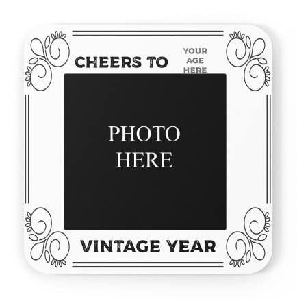 Set di 4 sottobicchieri in legno di sughero con foto personalizzate, idea regalo di compleanno, regalo per amici, decorazione per soggiorno, piattini riutilizzabili per vetro, tazze
