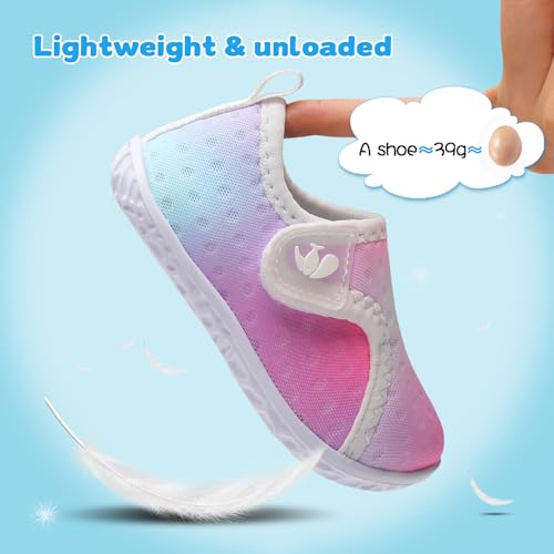 Image of FEETCITY Boys Girls Water Shoes Kids Aqua Socks Quick Dry Barefoot for Beach Swimming Pool