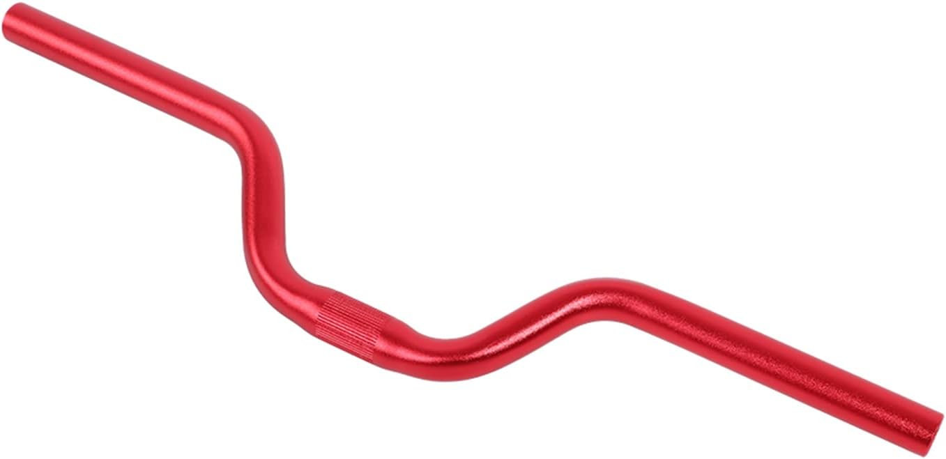 Handlebar, Aluminum Mountain Bike Road Fixed Gear Bar Handlebar, 25.4mm*520mm, 5 Color Optional (Red)
