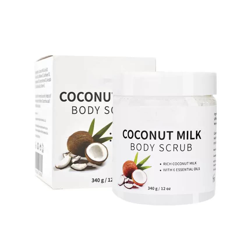 Coconut Milk Body Scrub Smooth & Soften Skin 12 oz