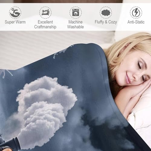 Manta de franela estampada de 180x200 cm para cama y sofá 6